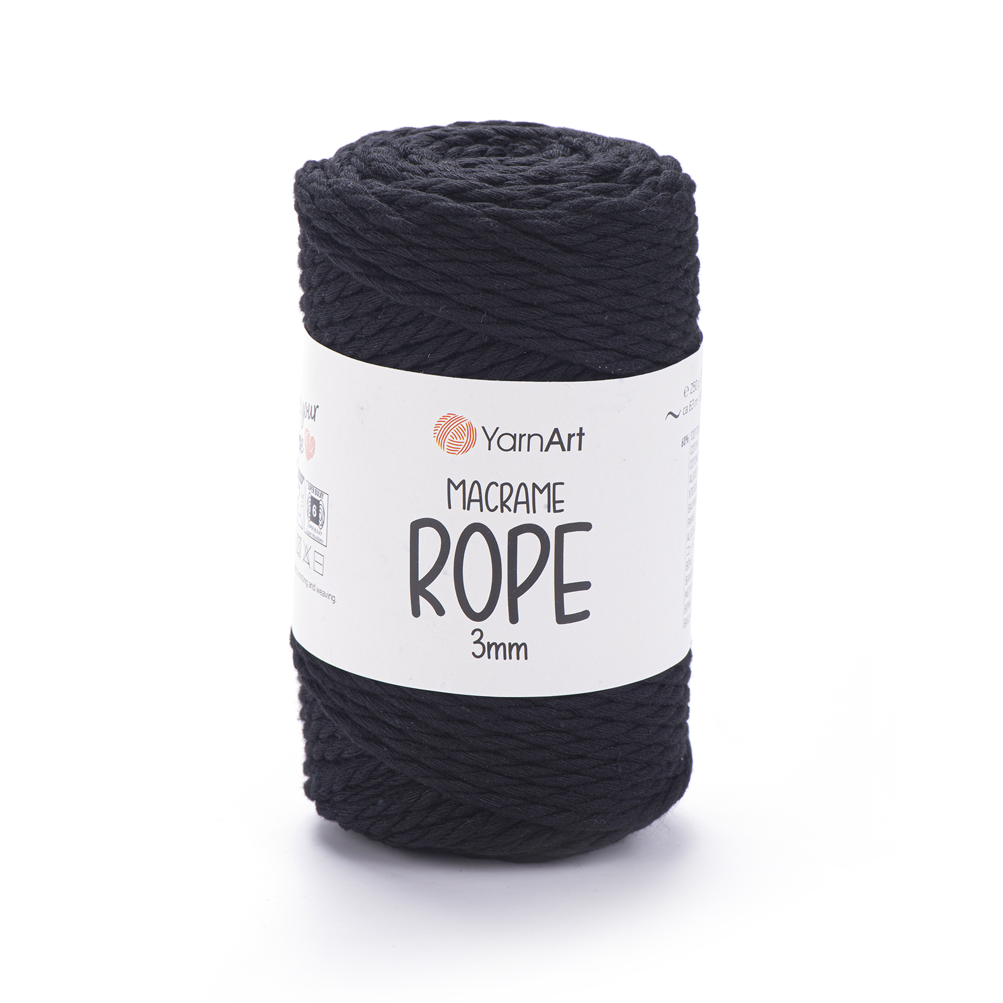 MACRAME_ROPE_3_MM_750 Macrame Rope 3 мм (ЯнАрт Макраме Роуп 3 мм) 750 - Зображення 1