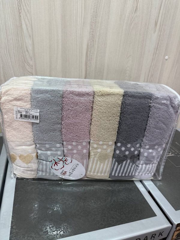 Рушники для обличчя 50×90 Vip Cotton Cestepe – набір 6 шт, Туреччина
