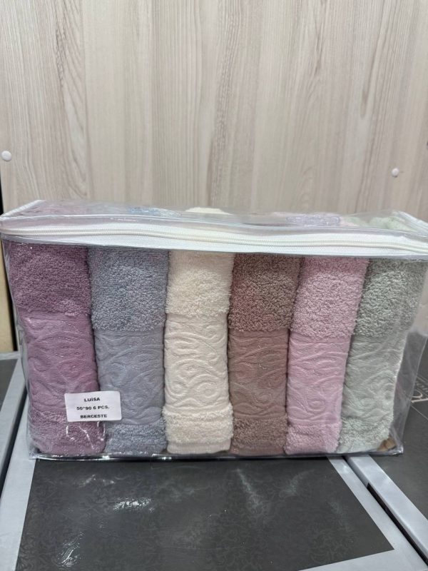 рушники Lui Sa Lux Cotton 50×90 набір 6 шт