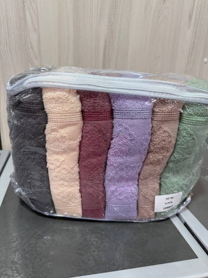 Рушники Febo Vip Cotton 50×90 – набір із 6 м’яких рушників