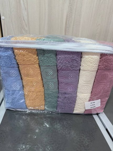 Рушники Febo Vip Cotton 50×90 – набір із 6 м’яких рушників