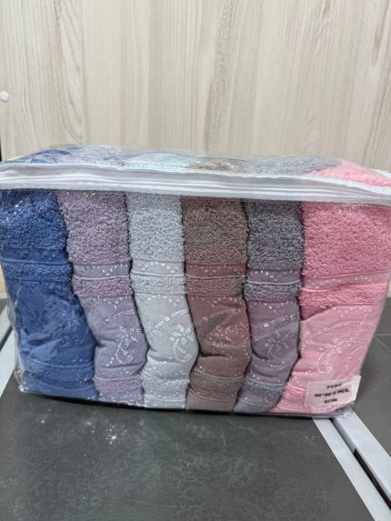 Рушники Febo Vip Cotton 50×90 – набір із 6 м’яких рушників