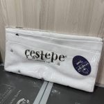 Рушник Cestepe для обличчя білий з рожевими сердечками, губами та бантиками, 50x90 см