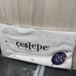 Рушник Cestepe для обличчя білий з рожевими сердечками, губами та бантиками, 50x90 см