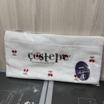 Рушник Cestepe для обличчя білий з рожевими сердечками, губами та бантиками, 50x90 см