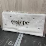 Рушник Cestepe для обличчя білий з рожевими сердечками, губами та бантиками, 50x90 см