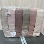 Рушники бані Cestepe 70×140 (6 шт), пастельні кольори