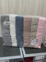 Рушники бані Cestepe 70×140 (6 шт), пастельні кольори