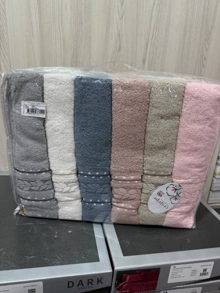 Рушники бані Cestepe 70×140 (6 шт), пастельні кольори