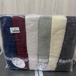 Рушники бані Cestepe 70×140 (6 шт), пастельні кольори