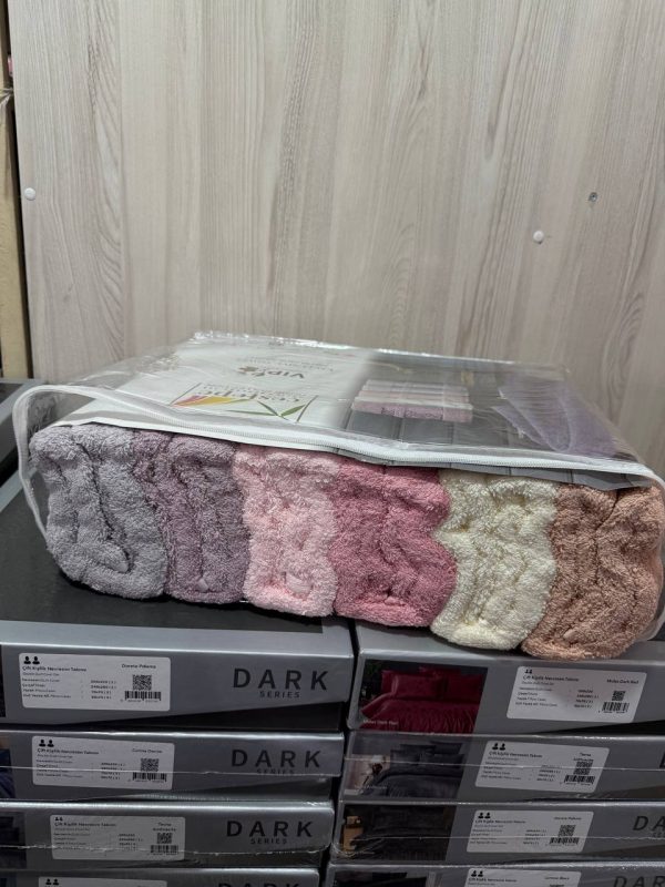 Рушники бані Cestepe 70×140 (6 шт), пастельні кольори