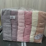 Рушники бані Cestepe 70×140 (6 шт), пастельні кольори