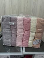Рушники бані Cestepe 70×140 (6 шт), пастельні кольори