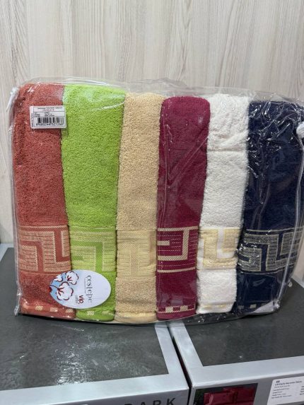 Рушники бані Cestepe 70×140 (6 шт), пастельні кольори