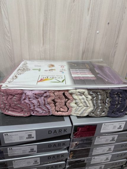 Рушники бані Cestepe 70×140 (6 шт), пастельні кольори