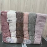 Рушники бані Cestepe 70×140 (6 шт), пастельні кольори