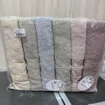 Рушники бані Cestepe 70×140 (6 шт), пастельні кольори