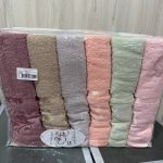 Рушники бані Cestepe 70×140 (6 шт), пастельні кольори