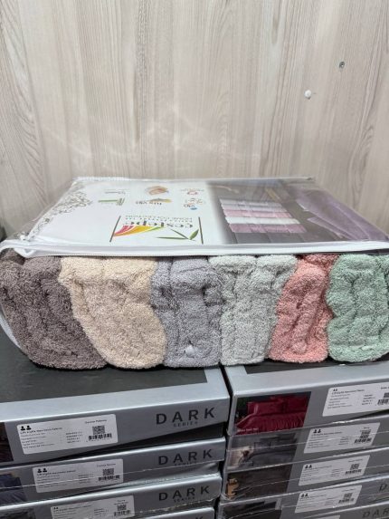 Рушники бані Cestepe 70×140 (6 шт), пастельні кольори