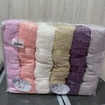 Рушники бані Cestepe 70×140 (6 шт), пастельні кольори