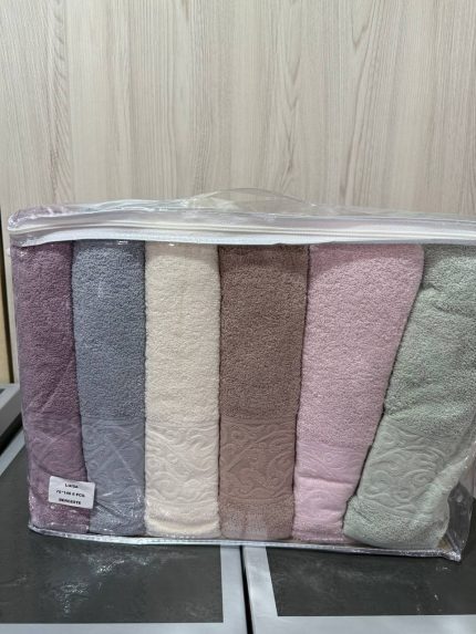 Подарунковий набір рушників Luisa VIP Cotton 70x140 см, 6 штук, Туреччина
