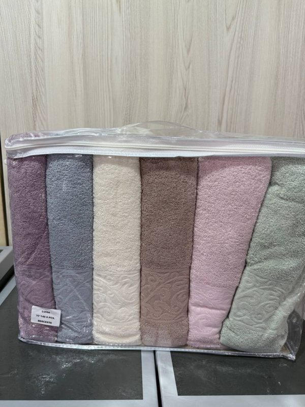 Подарунковий набір рушників Luisa VIP Cotton 70x140 см, 6 штук, Туреччина