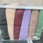 Набір рушників Febo VIP Cotton 70×140 см, 6 штук, махрові, з візерунком, Туреччина