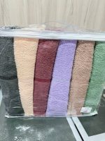 Набір рушників Febo VIP Cotton 70×140 см, 6 штук, махрові, з візерунком, Туреччина
