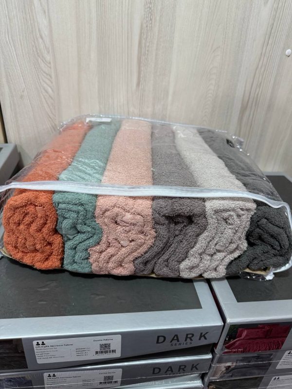 Набір рушників Febo VIP Cotton 70×140 см, 6 штук, махрові, з візерунком, Туреччина