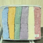 Набір рушників Febo VIP Cotton 70×140 см, 6 штук, махрові, з візерунком, Туреччина