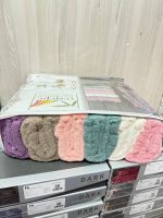 Банний рушник Cestepe 80x150 см, щільність 850 г/м², рожевий і кремовий колір, Туреччина