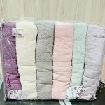 Банний рушник Cestepe 80x150 см, щільність 850 г/м², рожевий і кремовий колір, Туреччина