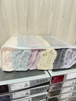 Банний рушник Cestepe 80x150 см, щільність 850 г/м², рожевий і кремовий колір, Туреччина