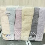 Банний рушник Cestepe 80x150 см, щільність 850 г/м², рожевий і кремовий колір, Туреччина