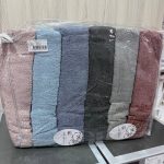 Банний рушник Cestepe 80x150 см, щільність 850 г/м², рожевий і кремовий колір, Туреччина