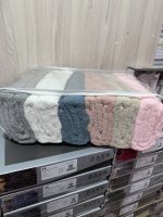 Банний рушник Cestepe 80x150 см, щільність 850 г/м², рожевий і кремовий колір, Туреччина