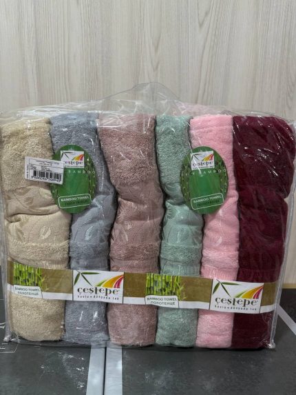 бамбукові рушники Cestepe, рушники 100% бамбук, рушники з бамбука Туреччина, бамбуковий рушник 70x140, рушник Cestepe Bamboo, екологічні рушники, рушники з жакардовим оздобленням, рушники з шовковистою текстурою