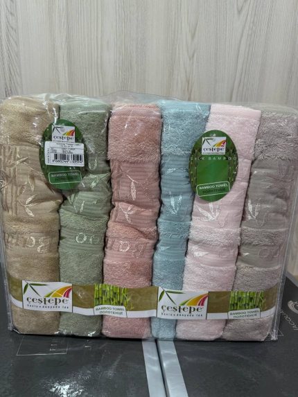 бамбукові рушники Cestepe, рушники 100% бамбук, рушники з бамбука Туреччина, бамбуковий рушник 70x140, рушник Cestepe Bamboo, екологічні рушники, рушники з жакардовим оздобленням, рушники з шовковистою текстурою