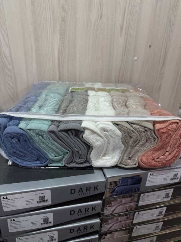 Бамбукові рушники Cestepe 70x140 см, 100% бамбук, серії SAREV і CARMINA, з візерунком