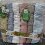 Бамбукові рушники Cestepe 70x140 см, 100% бамбук, серії SAREV і CARMINA, з візерунком