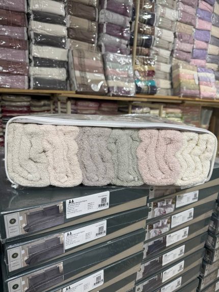 Набір рушників Cestepe 70×140 см, 6 штук, махрові, 100% бавовна, Туреччина