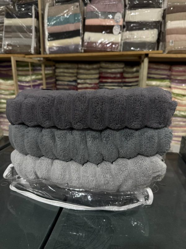 Рушники Cestepe Premium Kare 70×140 з мікрокотону – набір 2 шт, Туреччина