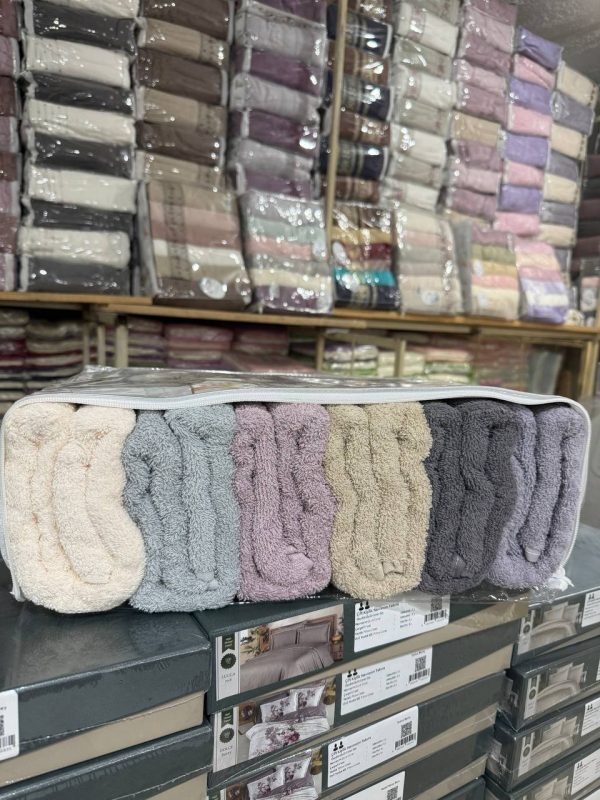 Набір рушників Cestepe 70×140 см, 6 штук, махрові, 100% бавовна, Туреччина