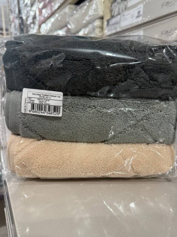 Набір рушників Cestepe Premium 50×90 – 3 шт, бавовна, Туреччина