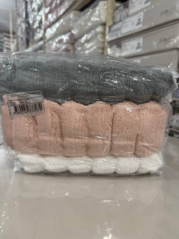 Набір рушників Cestepe Premium 50×90 – 3 шт, бавовна, Туреччина