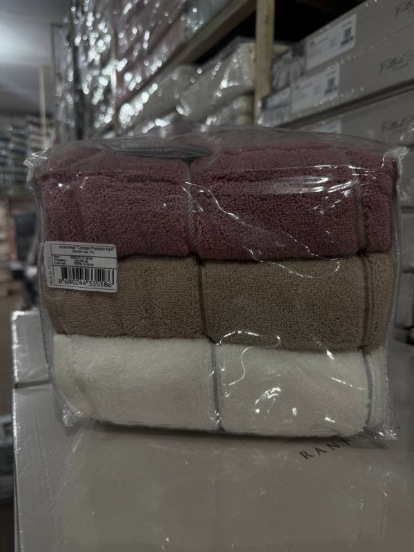 Набір рушників Cestepe Premium 50×90 – 3 шт, бавовна, Туреччина