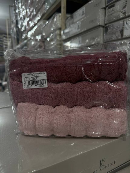 Набір рушників Cestepe Premium 50×90 – 3 шт, бавовна, Туреччина
