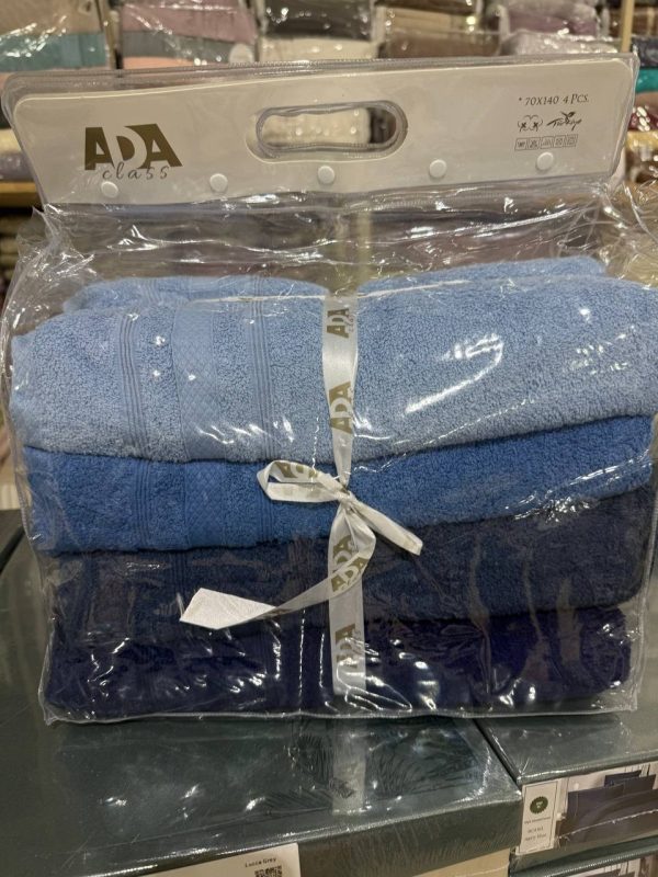 Рушники Ada 70×140 – 4 шт, 100% бавовна, Туреччина