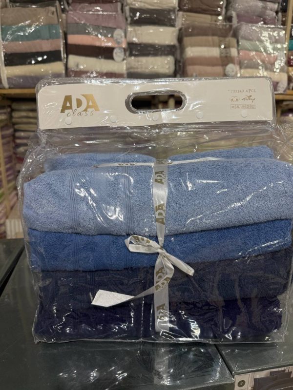 Рушники Ada 70×140 – 4 шт, 100% бавовна, Туреччина