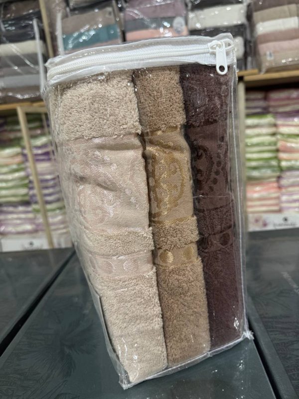 Набір рушників Cestepe Micro Delux Orient 70×140 – 3 шт, мікрокотон, Туреччина